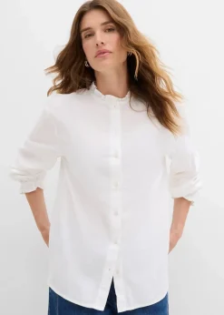 Damen bonprix Blusen & Tuniken|Bekleidung·Jacken & Mäntel|Bluse aus reiner Baumwolle