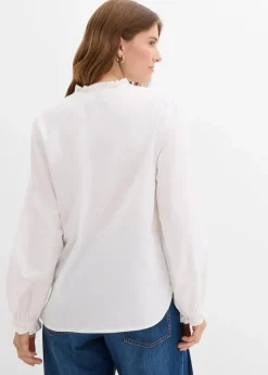 Damen bonprix Blusen & Tuniken|Bekleidung·Jacken & Mäntel|Bluse aus reiner Baumwolle