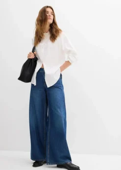 Damen bonprix Blusen & Tuniken|Bekleidung·Jacken & Mäntel|Bluse aus reiner Baumwolle