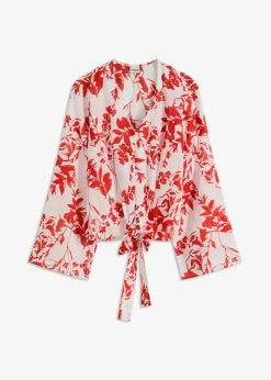 Damen bonprix Zweiteiler & Sets|Blusen & Tuniken|Bluse aus reiner Baumwolle