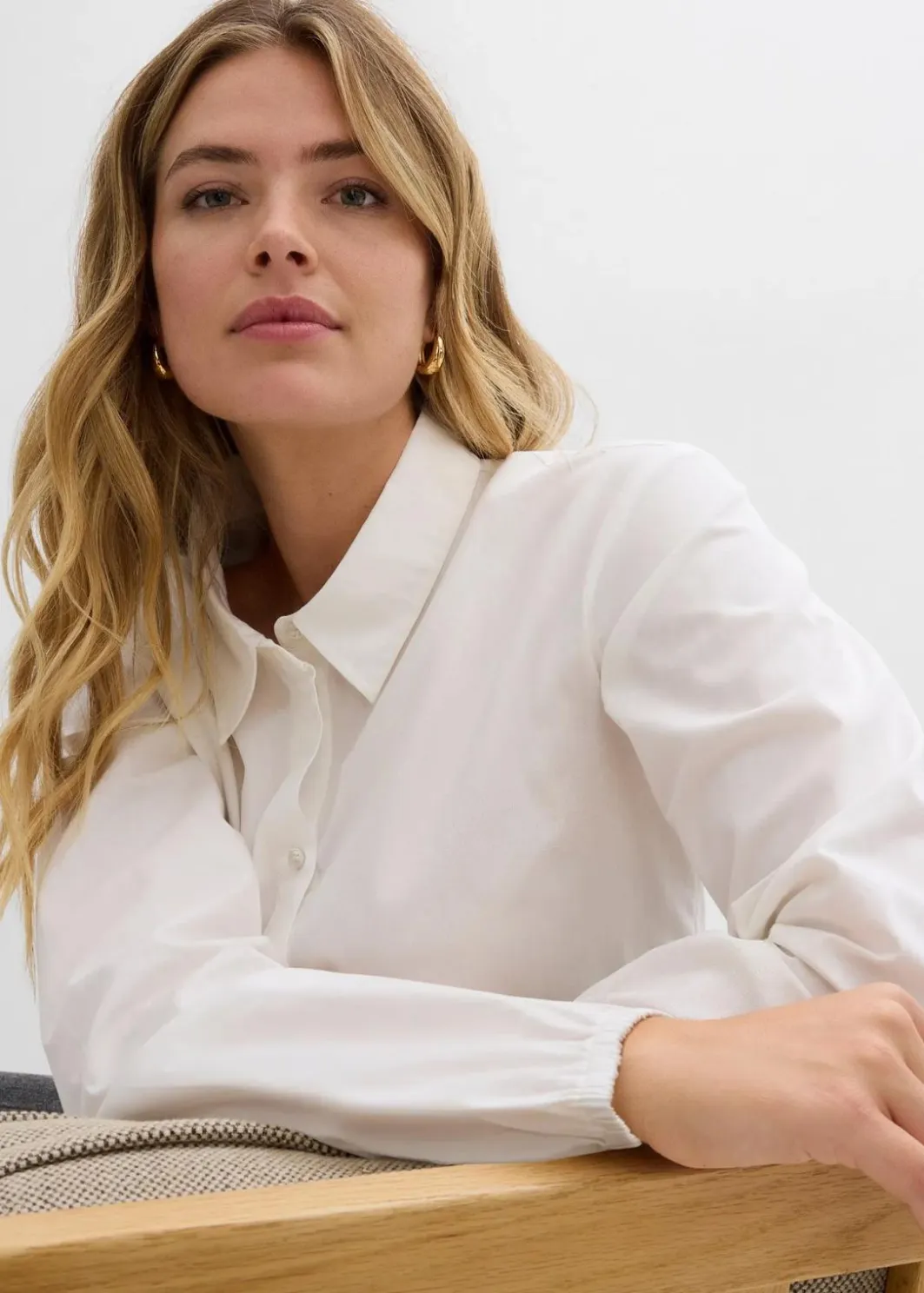 Discount Bluse aus reiner Baumwolle Damen Bekleidung·Jacken & Mäntel|Blusen & Tuniken