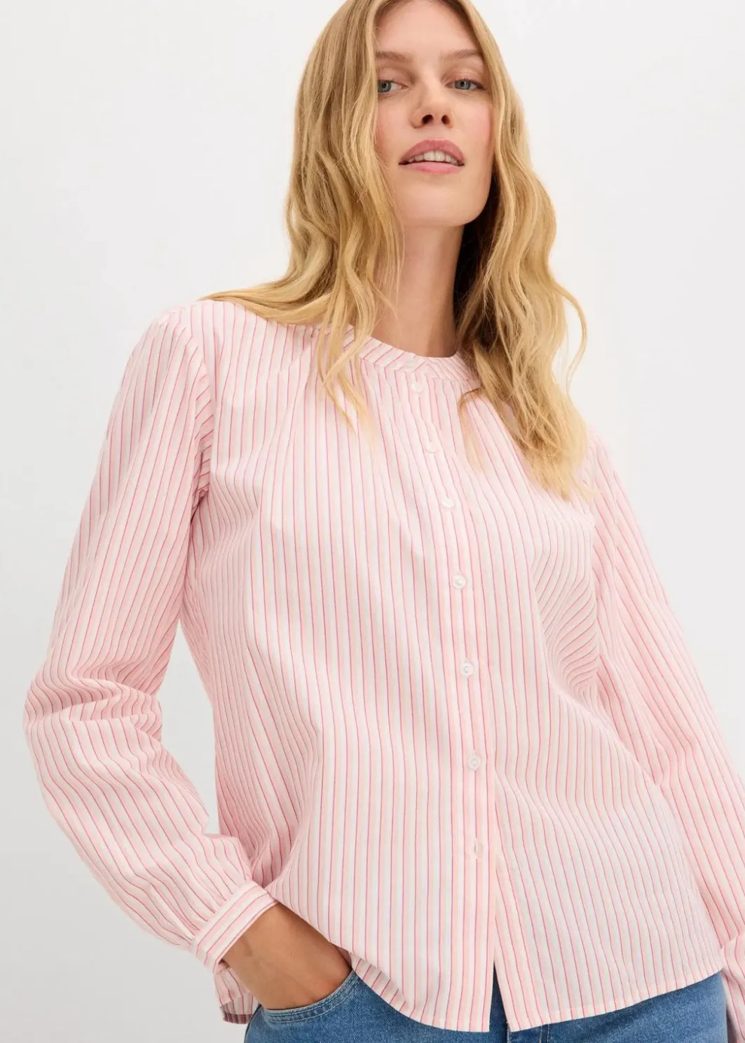 Damen bonprix Bekleidung·Jacken & Mäntel|Blusen & Tuniken|Bluse aus reiner Baumwolle