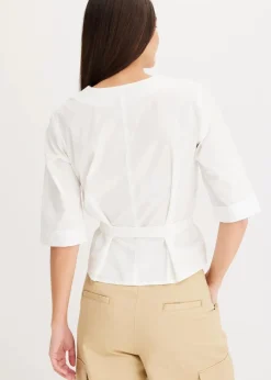 New Bluse aus reiner Baumwolle Damen Bekleidung·Jacken & Mäntel|Blusen & Tuniken