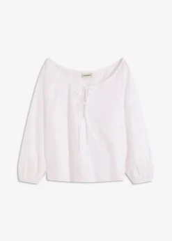 Damen bonprix Blusen & Tuniken|Bekleidung·Jacken & Mäntel|Bluse aus reiner Bio-Baumwolle