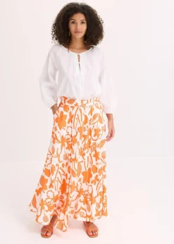 Damen bonprix Blusen & Tuniken|Bekleidung·Jacken & Mäntel|Bluse aus reiner Bio-Baumwolle