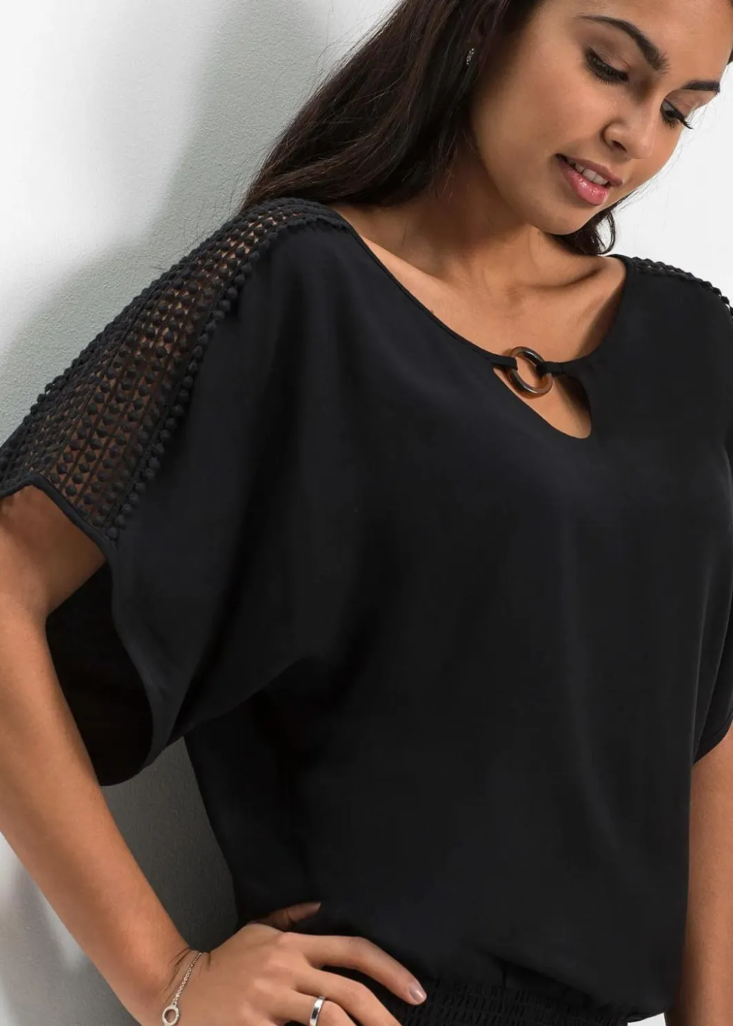 Damen bonprix Nachhaltigere Materialien|Blusen & Tuniken|Bluse aus reiner Viskose