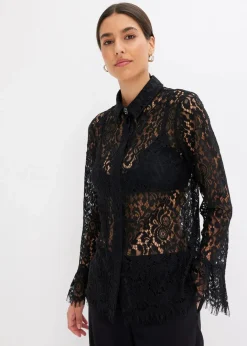 New Bluse aus Spitze Damen Bekleidung·Jacken & Mäntel|Blusen & Tuniken