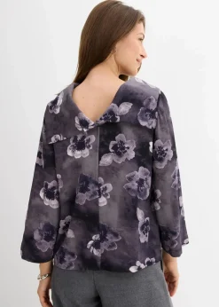 Damen bonprix Bekleidung·Jacken & Mäntel|Blusen & Tuniken|Bluse aus strukturiertem Crêpe