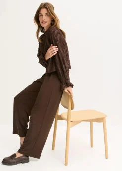 Damen bonprix Blusen & Tuniken|Bekleidung·Jacken & Mäntel|Bluse aus strukturiertem Material