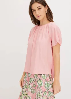 Best Bluse aus strukturiertem Crinkle Damen Shirts & Tops|Blusen & Tuniken
