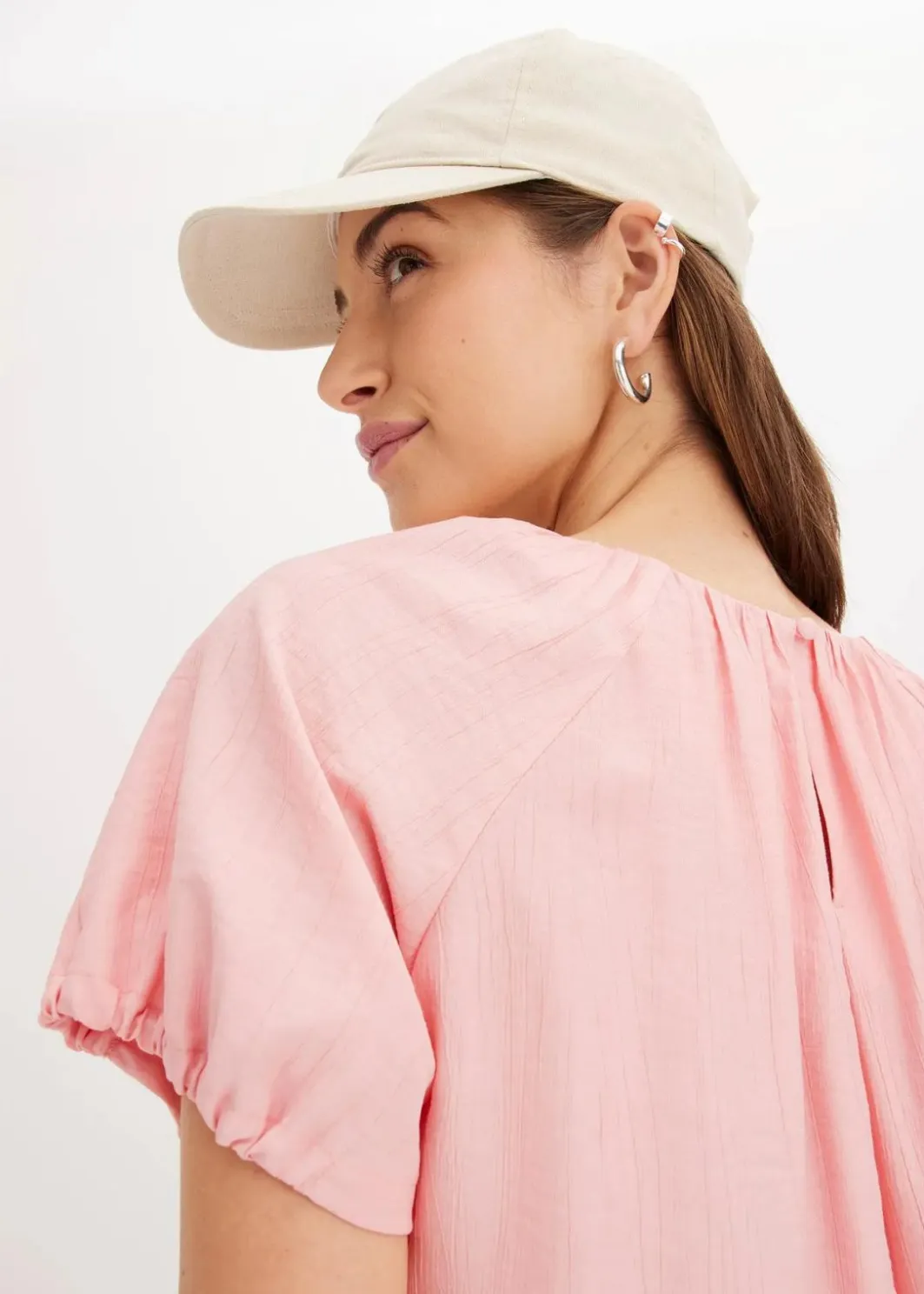 Best Bluse aus strukturiertem Crinkle Damen Shirts & Tops|Blusen & Tuniken
