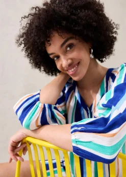 Discount Bluse aus strukturierter Viskose Damen Bekleidung·Jacken & Mäntel|Blusen & Tuniken