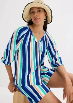 Discount Bluse aus strukturierter Viskose Damen Bekleidung·Jacken & Mäntel|Blusen & Tuniken