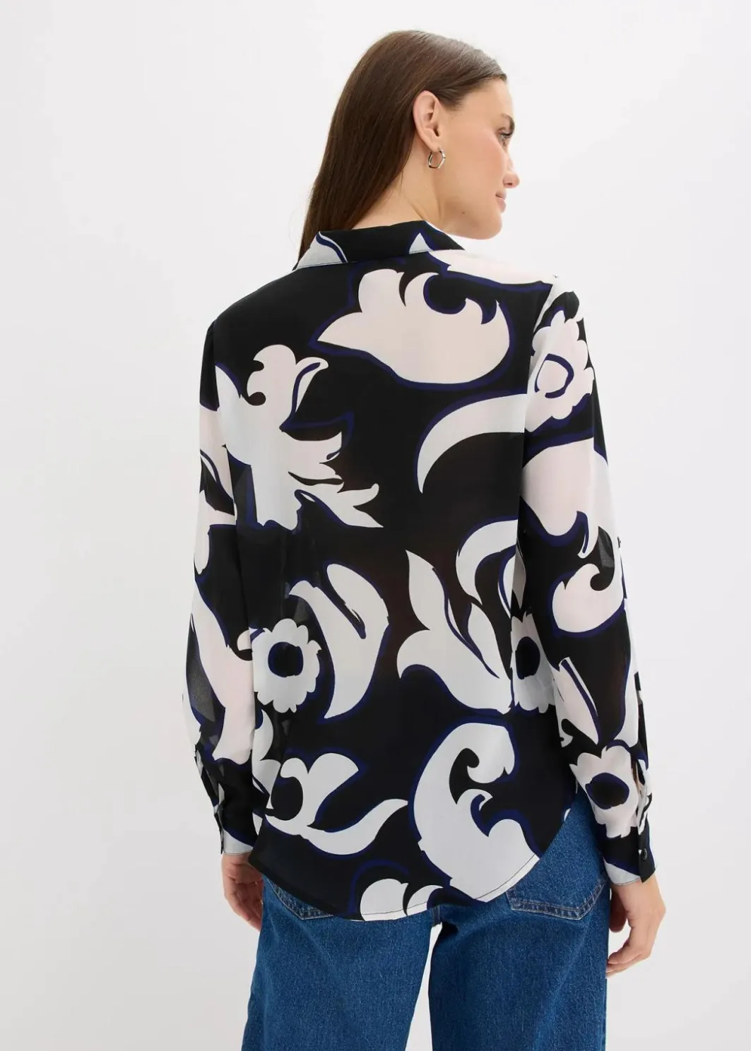 Damen bonprix Blusen & Tuniken|Bekleidung·Jacken & Mäntel|Bluse bedruckt