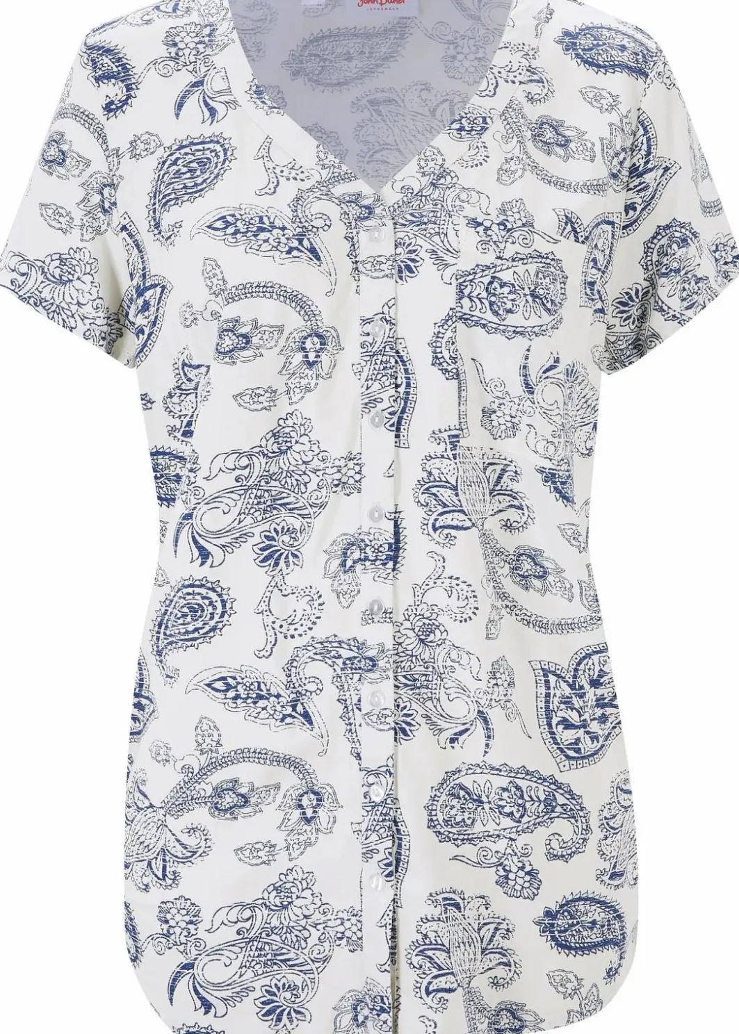 Damen bonprix Bekleidung·Jacken & Mäntel|Blusen & Tuniken|Bluse, Kurzarm