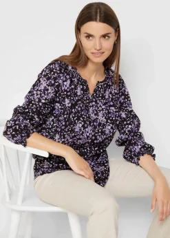 Damen bonprix Bekleidung·Jacken & Mäntel|Blusen & Tuniken|Bluse, langarm
