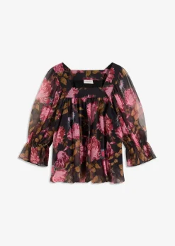 Hot Bluse mit Ballonsaum Damen Blusen & Tuniken|Bekleidung·Jacken & Mäntel