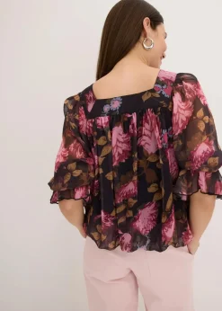 Hot Bluse mit Ballonsaum Damen Blusen & Tuniken|Bekleidung·Jacken & Mäntel