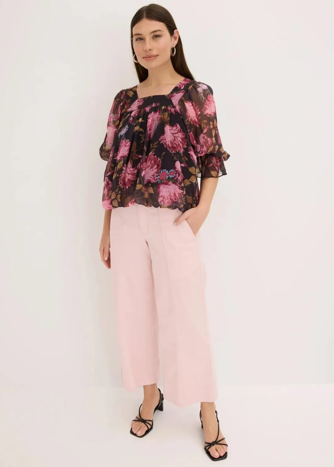 Hot Bluse mit Ballonsaum Damen Blusen & Tuniken|Bekleidung·Jacken & Mäntel