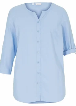 Sale Bluse mit Leinen, 3/4 Arm Damen Blusen & Tuniken|Bekleidung·Jacken & Mäntel