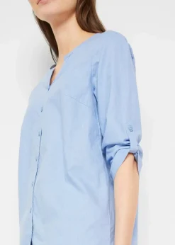 Sale Bluse mit Leinen, 3/4 Arm Damen Blusen & Tuniken|Bekleidung·Jacken & Mäntel
