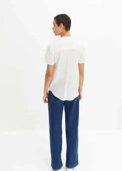 Damen bonprix Blusen & Tuniken|Bluse mit Lochstickerei