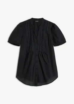 Damen bonprix Blusen & Tuniken|Bluse mit Lochstickerei