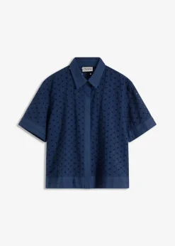 Discount Bluse mit Lochstickerei Damen Blusen & Tuniken|Bekleidung·Jacken & Mäntel