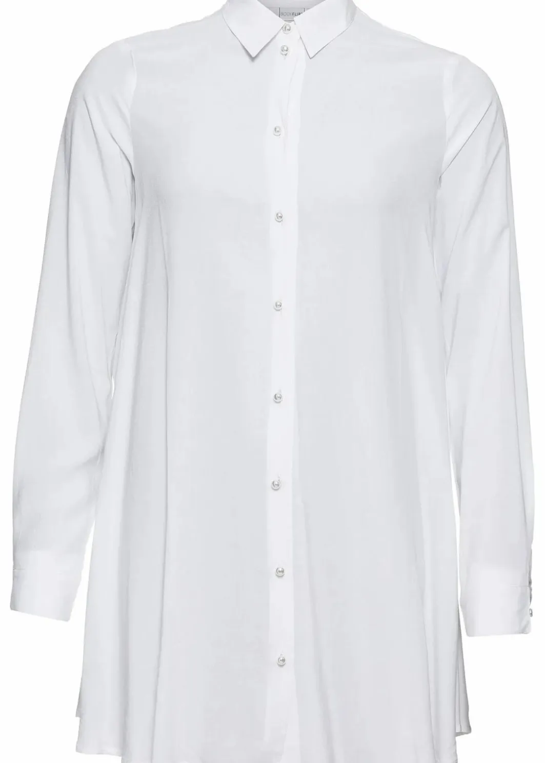 Bluse mit Perlenknopfleiste Damen Nachhaltigere Materialien|Blusen & Tuniken