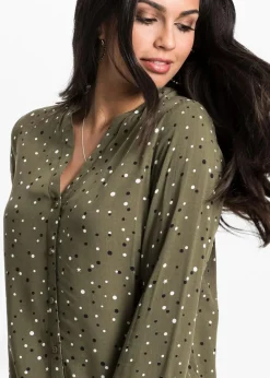 Damen bonprix Nachhaltigere Materialien|Blusen & Tuniken|Bluse mit Pünktchen