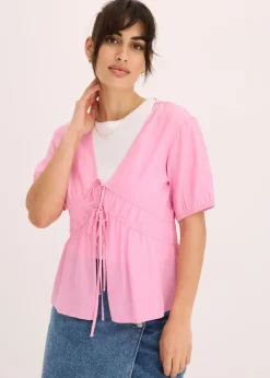Online Bluse mit Schleifen Damen Bekleidung·Jacken & Mäntel|Blusen & Tuniken