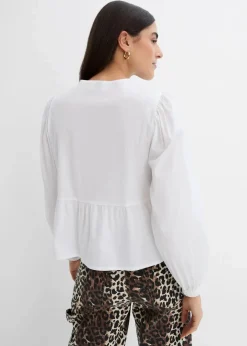 Damen bonprix Blusen & Tuniken|Bekleidung·Jacken & Mäntel|Bluse mit Schleifendetails