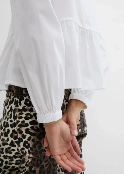 Damen bonprix Blusen & Tuniken|Bekleidung·Jacken & Mäntel|Bluse mit Schleifendetails