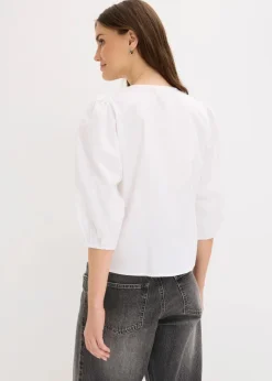 Damen bonprix Blusen & Tuniken|Bluse mit Schleifendetail