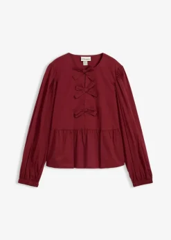 Damen bonprix Blusen & Tuniken|Bekleidung·Jacken & Mäntel|Bluse mit Schleifendetails