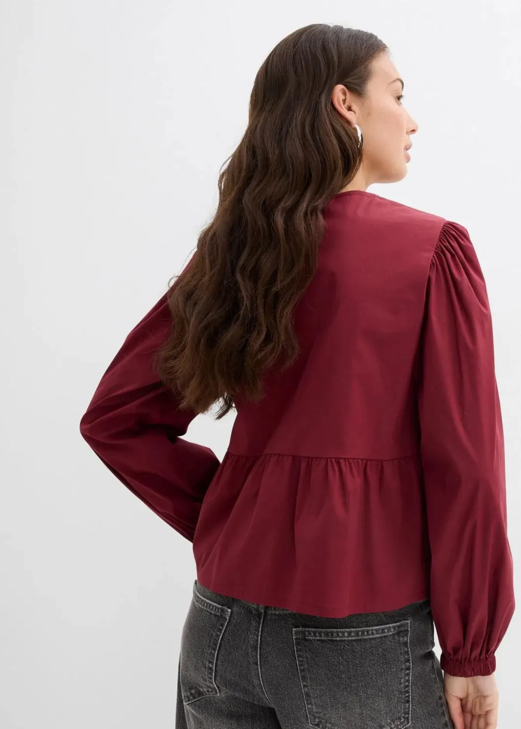 Damen bonprix Blusen & Tuniken|Bekleidung·Jacken & Mäntel|Bluse mit Schleifendetails