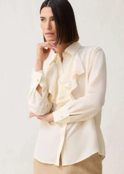 Damen bonprix Bekleidung·Jacken & Mäntel|Premium|Bluse mit Seide