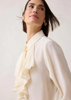 Damen bonprix Bekleidung·Jacken & Mäntel|Premium|Bluse mit Seide