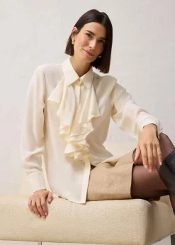 Damen bonprix Bekleidung·Jacken & Mäntel|Premium|Bluse mit Seide