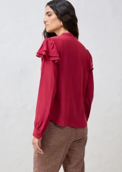 Outlet Bluse mit Seidenanteil Damen Blusen & Tuniken|Bekleidung·Jacken & Mäntel