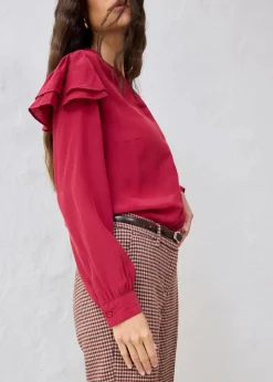 Outlet Bluse mit Seidenanteil Damen Blusen & Tuniken|Bekleidung·Jacken & Mäntel
