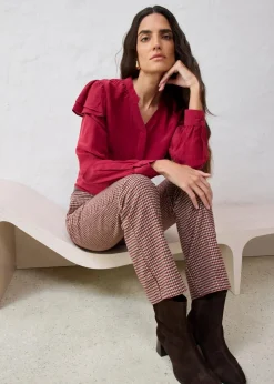Outlet Bluse mit Seidenanteil Damen Blusen & Tuniken|Bekleidung·Jacken & Mäntel
