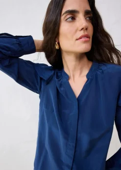 Damen bonprix Bekleidung·Jacken & Mäntel|Blusen & Tuniken|Bluse mit Seidenanteil