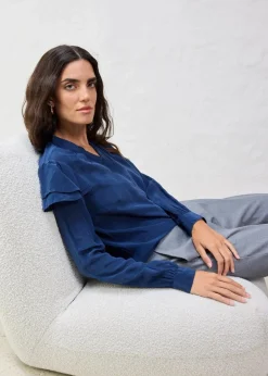 Damen bonprix Bekleidung·Jacken & Mäntel|Blusen & Tuniken|Bluse mit Seidenanteil