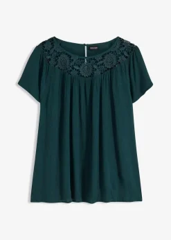 Damen bonprix Bekleidung·Jacken & Mäntel|Blusen & Tuniken|Bluse mit Spitze