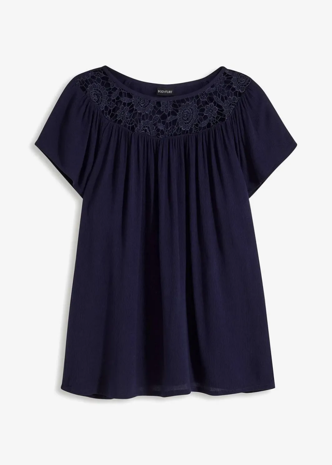 Damen bonprix Nachhaltigere Materialien|Blusen & Tuniken|Bluse mit Spitze