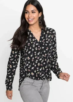 Hot Bluse mit V-Ausschnitt Damen Bekleidung·Jacken & Mäntel|Nachhaltigere Materialien
