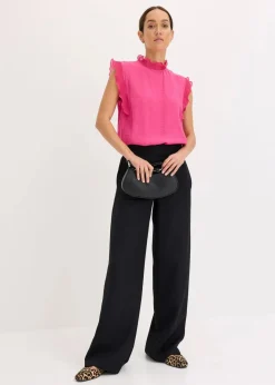 Online Bluse mit Volants Damen Bekleidung·Jacken & Mäntel|Blusen & Tuniken