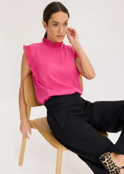 Online Bluse mit Volants Damen Bekleidung·Jacken & Mäntel|Blusen & Tuniken