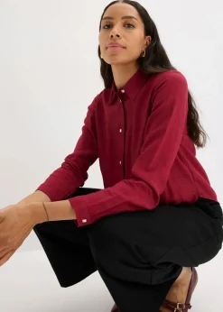 Discount Bluse mit Wickel-Detail aus strukturiertem Material Damen Bekleidung·Jacken & Mäntel|Blusen & Tuniken